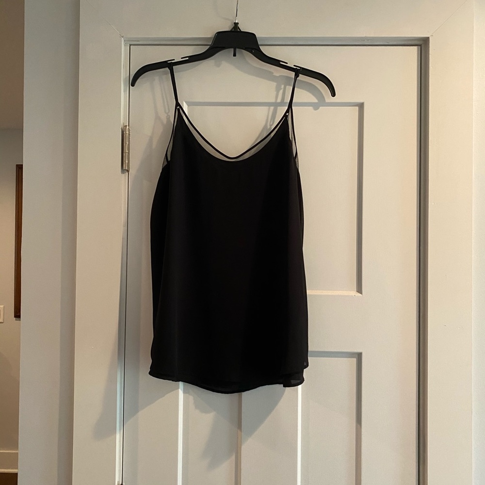 Black Tank w/ Mesh at top (Blouse)